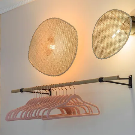 Pink & Wood Cocoon Apartment